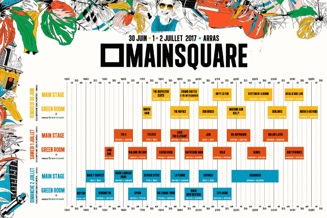 Main Square Festival d'Arras 2017 Line-up